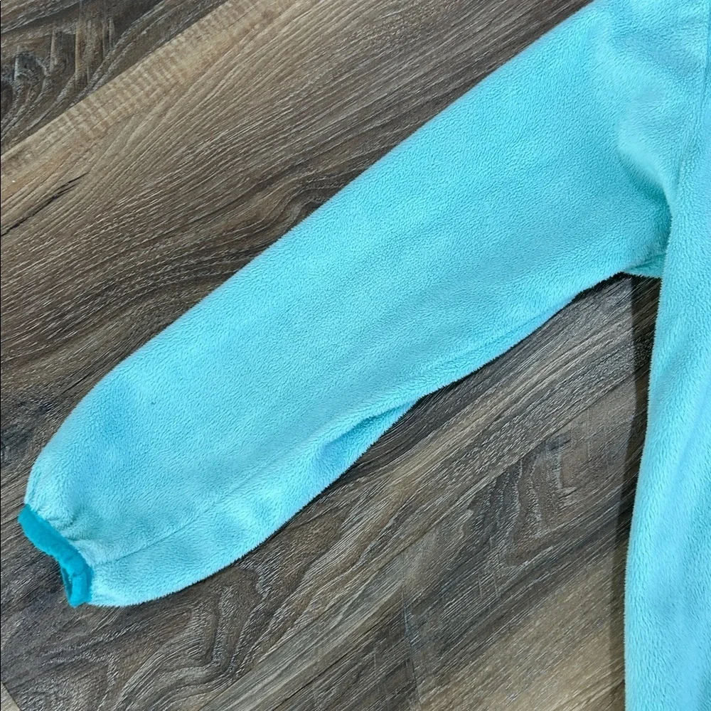 Columbia Light Blue/Turquoise Zip Fleece Jacket Girls XS 6/6X